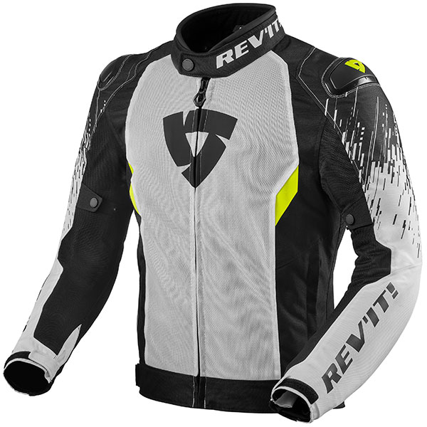 Image of Rev'it Quantum 2 Air Textile Jacket - White / Black