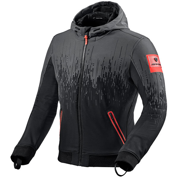 Image of Rev'it Quantum 2 WB Textile Jacket - Black / Neon Red