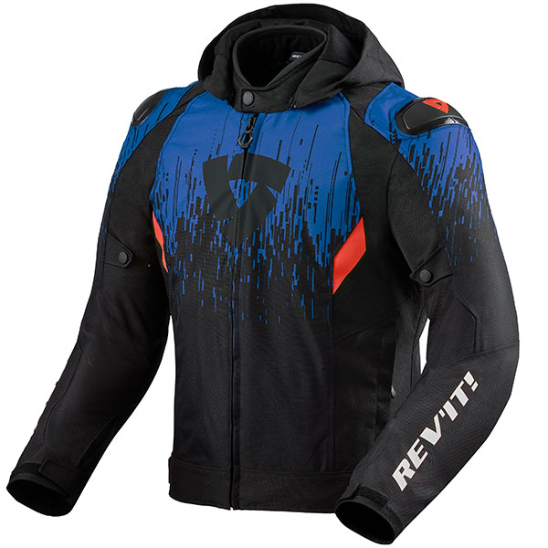 Image of Rev'it Quantum 2 H2O Textile Jacket - Black / Blue