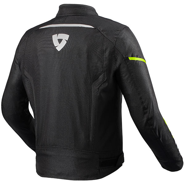 Rev'it Sprint H2O Textile Jacket - Black / Neon Yellow - FREE UK DELIVERY