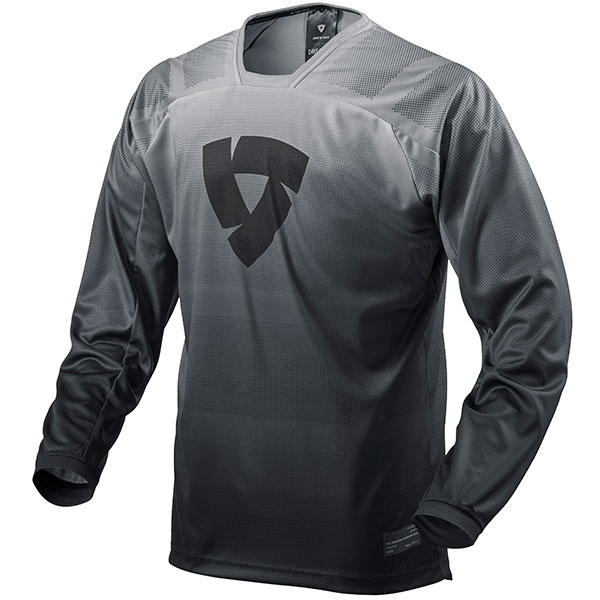 Rev'it Scramble Textile Jersey - Black / White - FREE UK DELIVERY