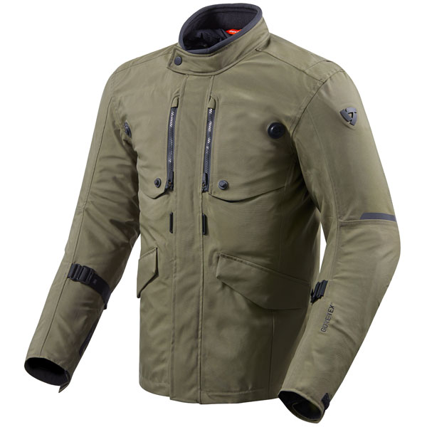 Rev it Trench Gore Tex Textile Jacket Dark Green FREE UK DELIVERY
