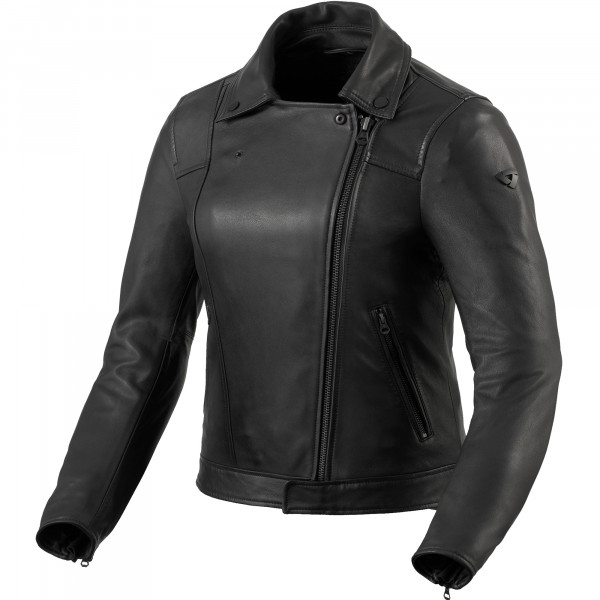 Rev'it Ladies Liv Leather Jacket - Black - FREE UK DELIVERY