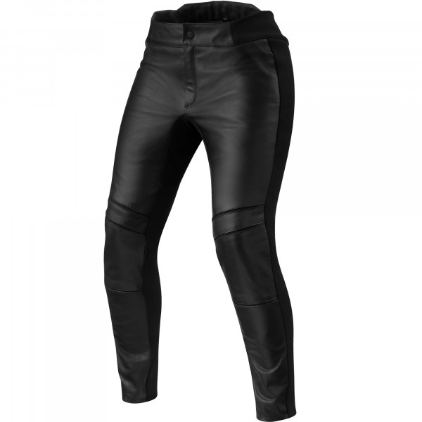 Rev'it Ladies Maci Leather Trousers - Black - FREE UK DELIVERY