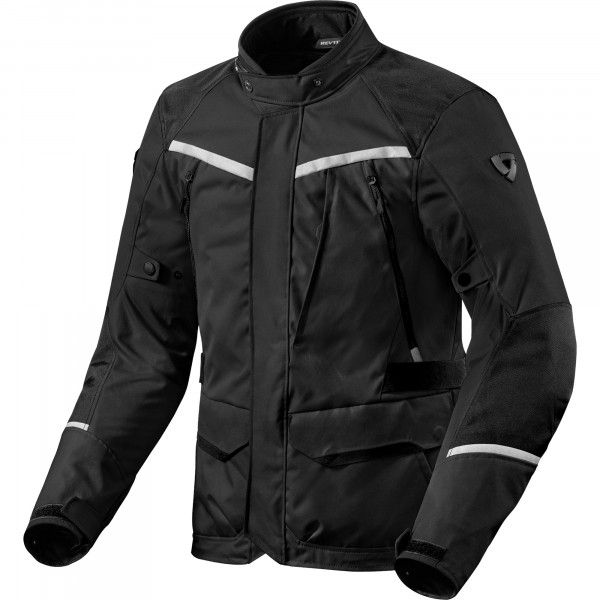 Rev'it Voltiac 3 H2O Textile Jacket - Black / Silver - FREE UK DELIVERY