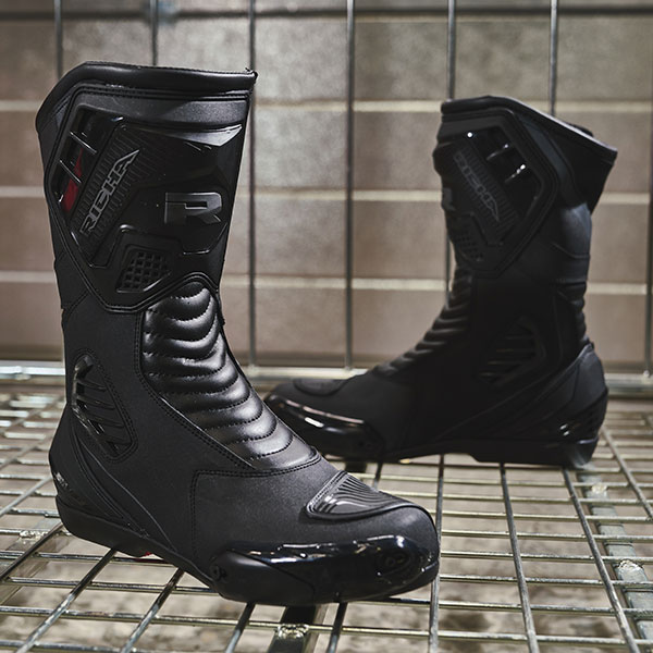 Richa Drift Evo Waterproof Leather Boots - Black - FREE UK DELIVERY