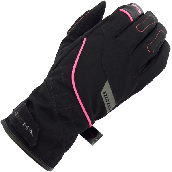 Image of Richa Ladies Tina 2 Textile Gloves - Black / Pink