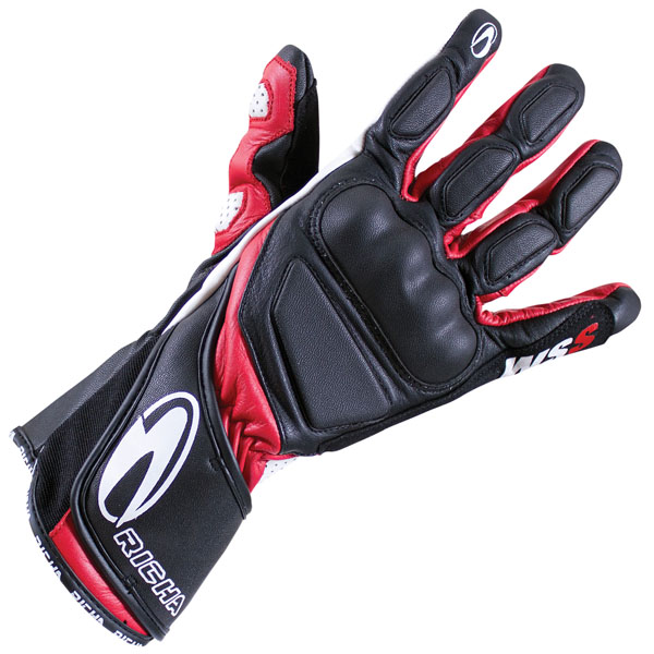 Image of Richa WSS Leather Gloves - Black / Red
