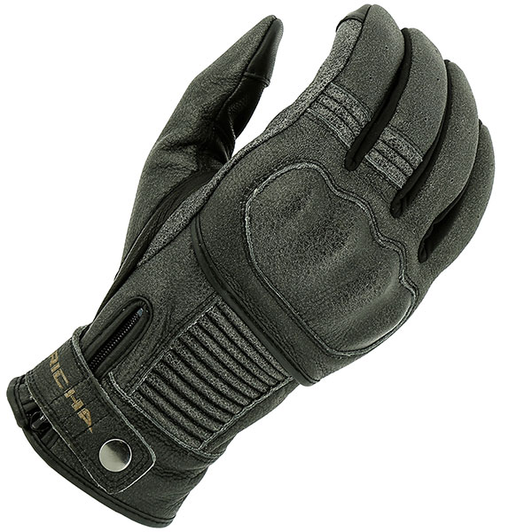 Image of Richa Bobber Leather Gloves - Black