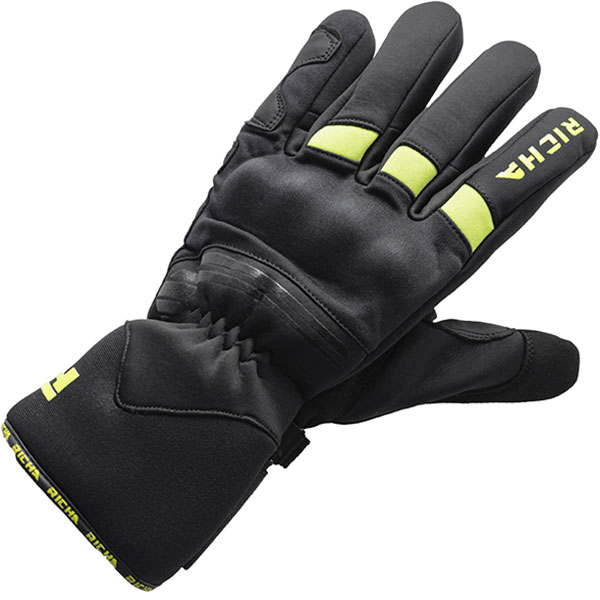 Image of Richa Summit Evo Gloves - Black / Fluo Yellow