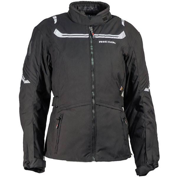 Image of Richa Ladies Phoenicia WP Textile Jacket - Black