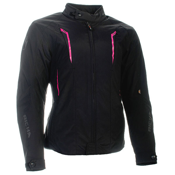 Image of Richa Ladies Chloe Textile Jacket - Black / Pink