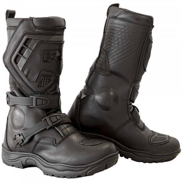 Image of Richa Colt Long Leather Boots - Black