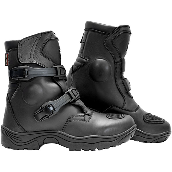 Image of Richa Colt Short Leather Boots - Black