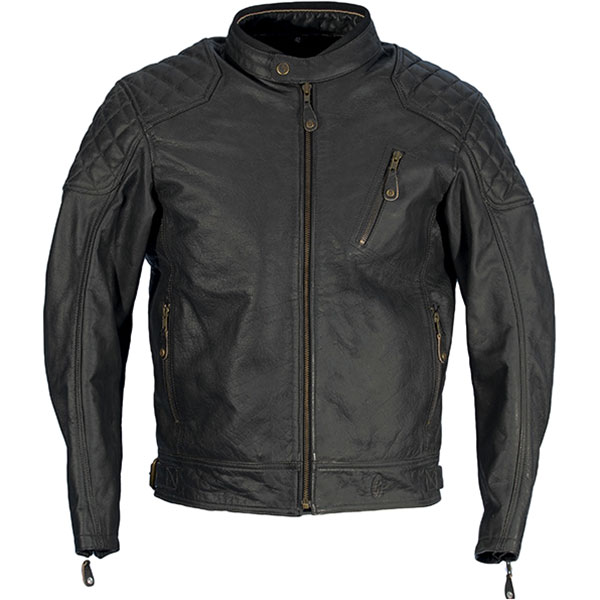 Richa Donington Leather Jacket - Black - FREE UK DELIVERY