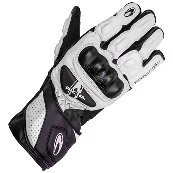 Image of Richa RS-86 Leather Sport Glove - White / Black