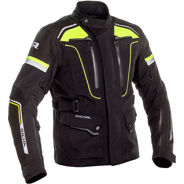 Image of Richa Infinity 2 Pro Textile Jacket - Black / Fluo Yellow