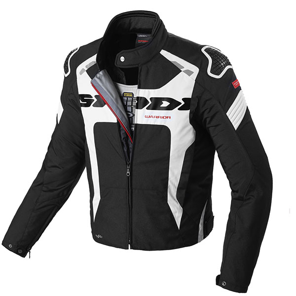 Image of Spidi Warrior H2OUT Evo Textile Jacket - Black / White