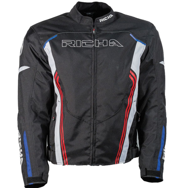 Image of Richa Gotham Textile Jacket - Black / White / Blue