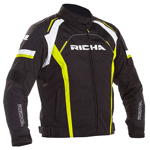 Image of Richa Falcon 2 Textile Jacket - Black / Fluo