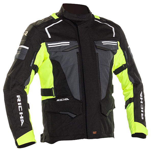 Image of Richa Touareg 2 Textile Jacket - Black / Yellow
