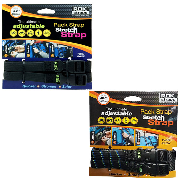 ROK STRAP BUNGIE STRAP HIGH VIZ UP TO 60 INCH