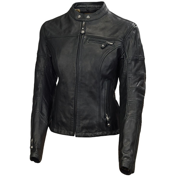 Image of Roland Sands Design Ladies Maven Leather Jacket - Black