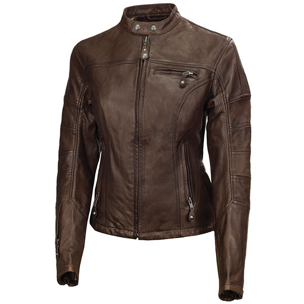 Image of Roland Sands Design Ladies Maven Leather Jacket - Tobacco