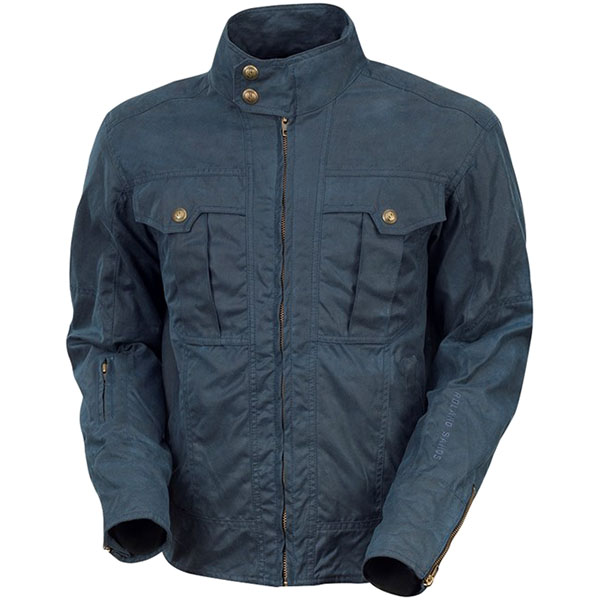 Image of Roland Sands Design Kent Wax Textile Jacket - Blue