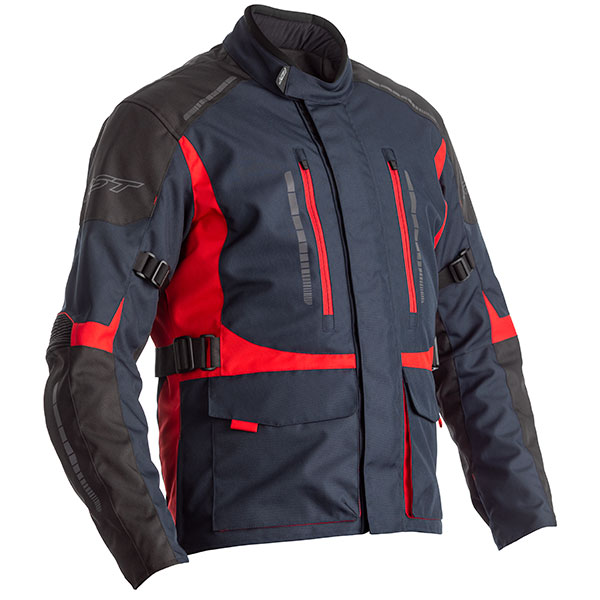 Image of RST Atlas CE Textile Jacket - Black / Navy / Red