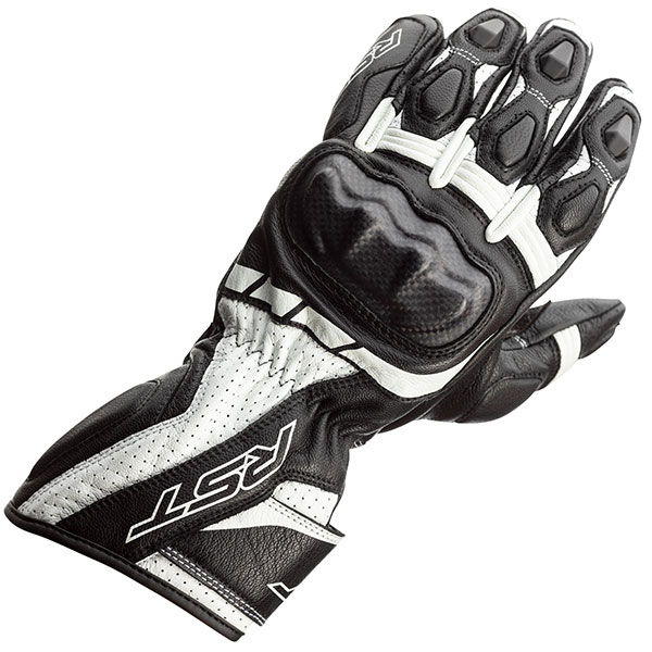 Image of RST Axis CE Leather Gloves - Black / White