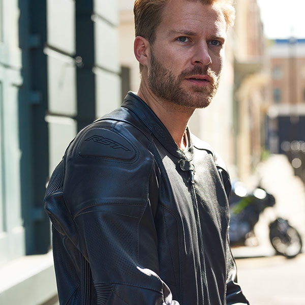 rst gt airbag leather jacket