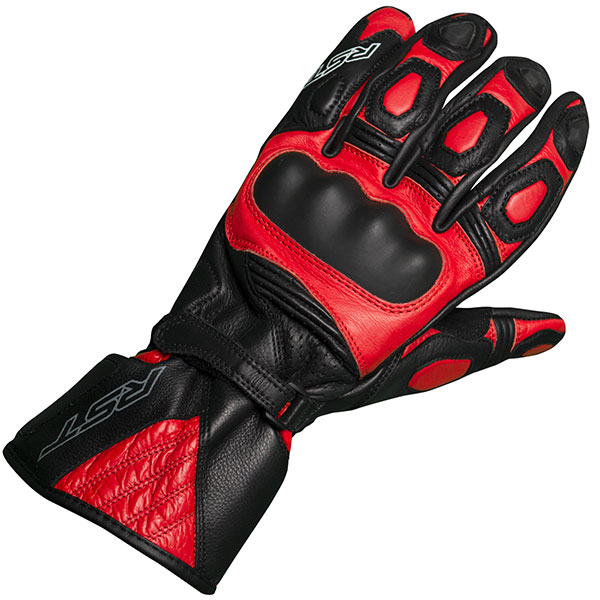 Image of RST GT CE Leather Gloves - Black / Red