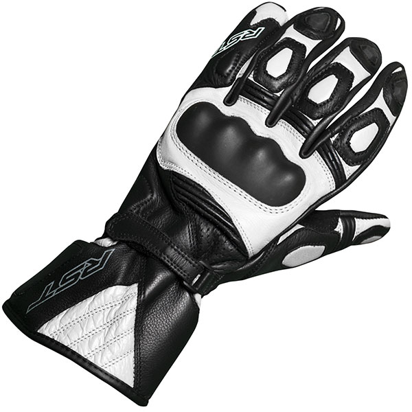 Image of RST GT CE Leather Gloves - Black / White