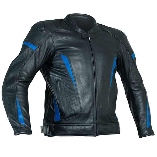 RST GT CE Leather Jacket - Black / Blue 