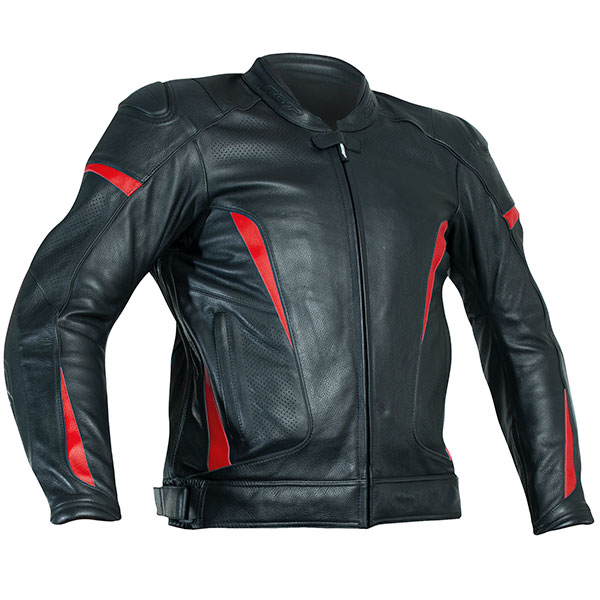 Image of RST GT CE Leather Jacket - Black / Red