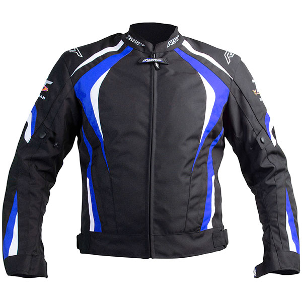 RST IOM TT Grandstand CE Textile Jacket - Black / Blue - FREE UK DELIVERY