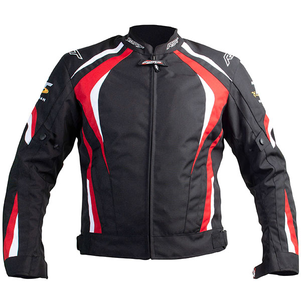 RST IOM TT Grandstand CE Textile Jacket - Black / Red - FREE UK DELIVERY