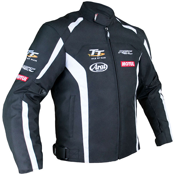 Image of RST IOM TT Team CE Textile Jacket - Black / White