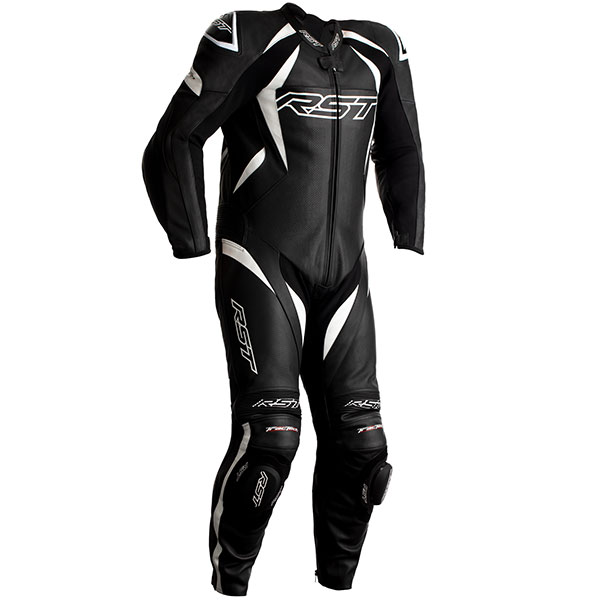 Image of RST Kids Tractech Evo 4 CE One Piece Leather Suit - Black / White