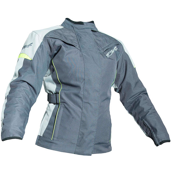 Image of RST Ladies Gemma 2 CE Textile Jacket - Gunmetal / Flo Yellow