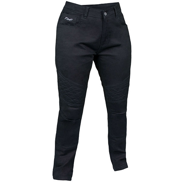 Image of RST Ladies IOM TT Aramid Straight Jeans - Black
