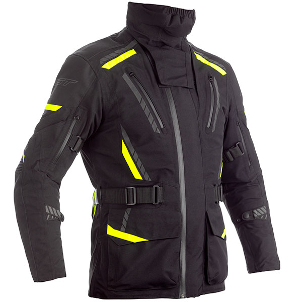 Image of RST Pro Series Pathfinder CE Textile Jacket - Black / Flo Yellow