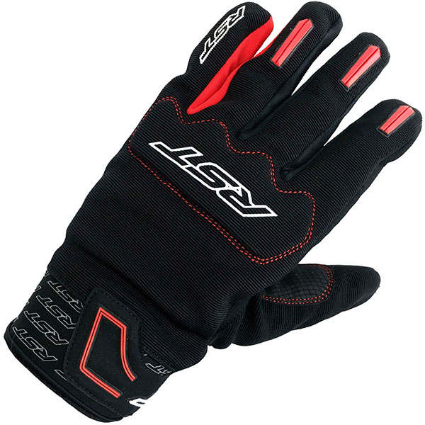 Image of RST Rider CE Textile Gloves - Black / Red