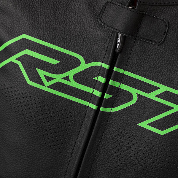 RST S-1 CE One Piece Leather Suit - Black / Grey / Neon Green - FREE UK ...