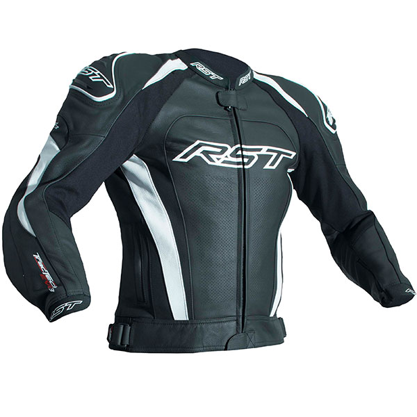 Image of RST Tractech Evo 3 CE Leather Jacket - Black / White