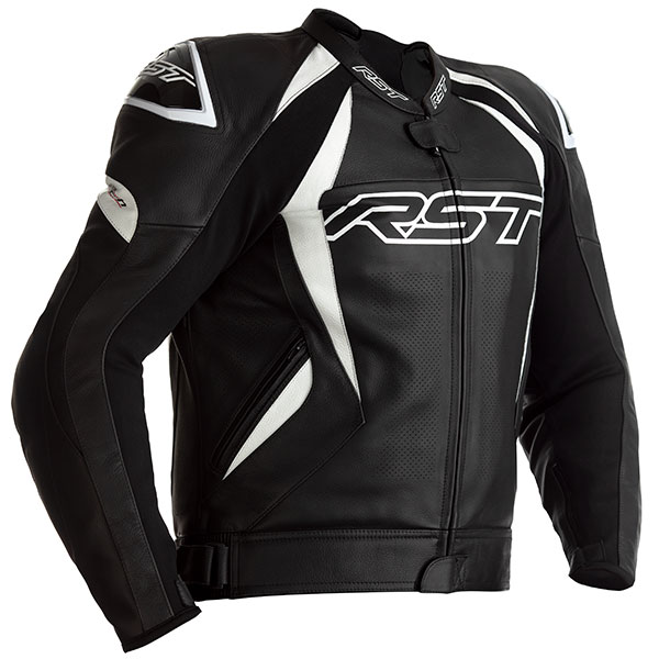 Image of RST Tractech Evo 4 CE Leather Jacket - Black / White