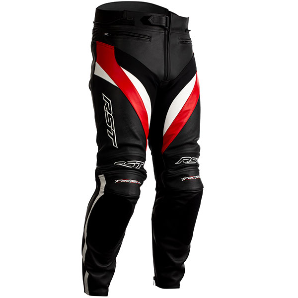 Image of RST Tractech Evo 4 CE Leather Jeans - Black / Red / White