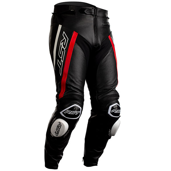 Image of RST Tractech Evo R CE Leather Jeans - Black / Red / White