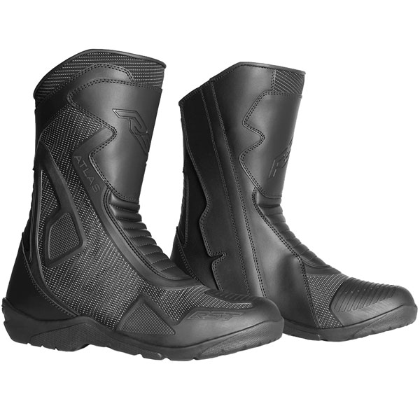 RST Atlas CE Waterproof Boots - Black / Black - FREE UK DELIVERY